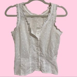 Cottagecore White Tank